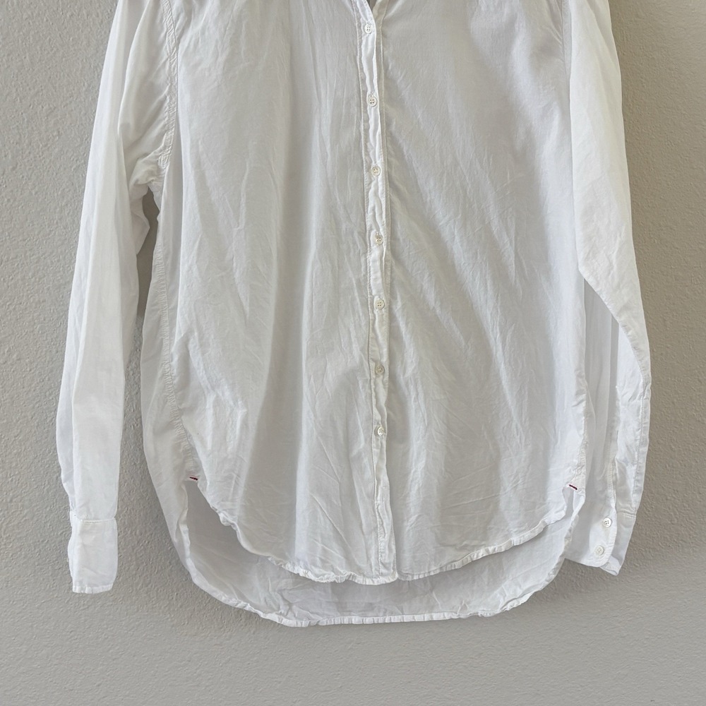Xirena Beau Cotton Poplin Shirt Womens XS White Oversized Boyfriend Classic - Picture 4 of 14
